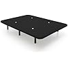 La Base Tapizada Negro, 5cm de grosor. Tejido 3D acolchado con espuma, 4 aireadores.135x190 cm. Aglomerado 8mm,Tejido 3D Foamizado, Transpirable, Estructura 30x30x1mm, Con 6 Patas. Todas las medidas.